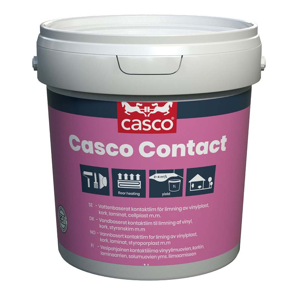 Casco Contact 1l Vattenbaserat Kontaktlim - Sanojtape