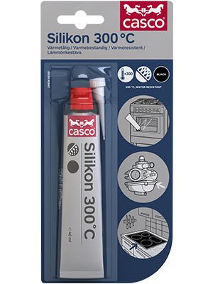 Casco Silikon 300°C Fogmassa Svart 40ml - Sanojtape SE