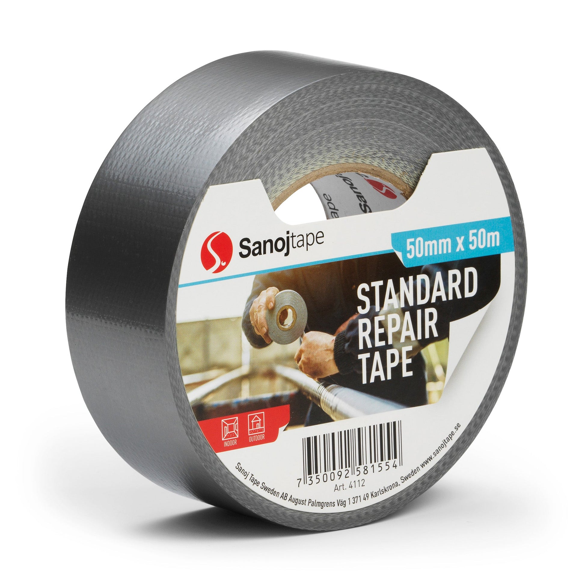 Silvertejp 50mm x 50m Silver - Bra Styrka - Sanojtape SE