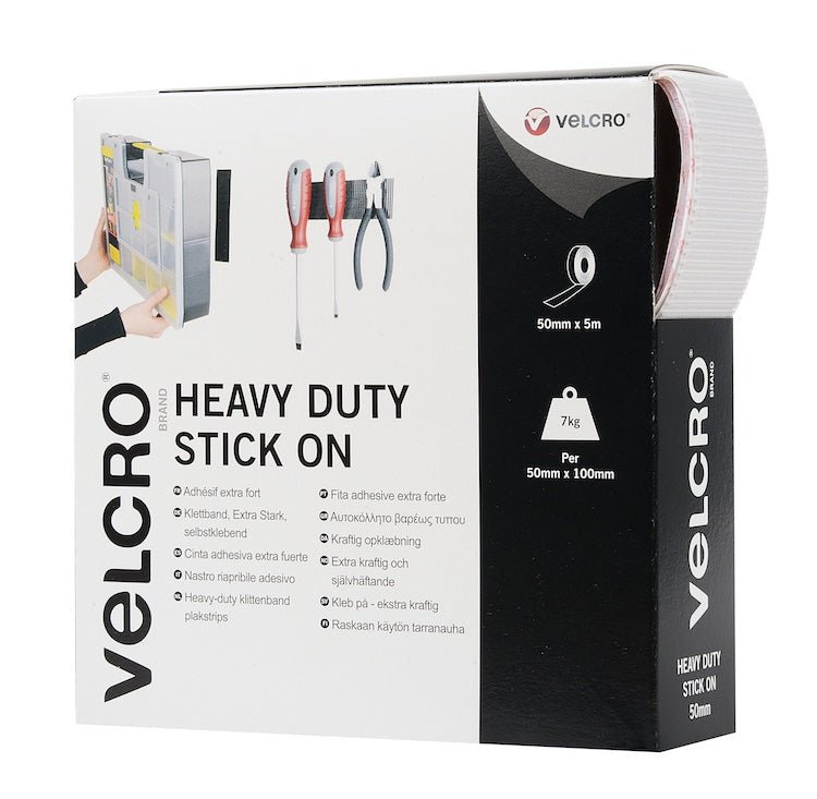 Starkt Kardborreband Heavy-Duty Velcro® 50mm x 5m - Sanojtape SE